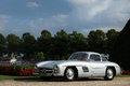 Hampton Court Palace Concours of Elegance 2017 - Mercedes 300 SL gris 3/4 avant gauche