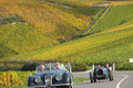 Journées d'Automne 2012 - Jaguar XK120 Roadster vert face avant penché