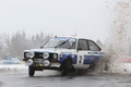 Ford Escort Mk2, blanche+bleu, action face