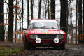 Lancia Fulvia, rouge, action face