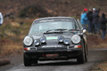 Porsche 911, noire, action face