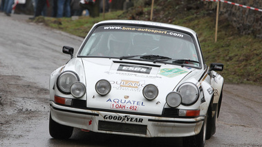 Porsche 911 RSR, blanc, action face