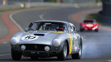Le Mans Classic 2018 - Ferrari 250 GT SWB gris 3/4 avant gauche