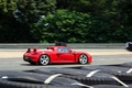 Le Mans Classic 2018 - Porsche Carrera GT rouge 3/4 arrière droit filé