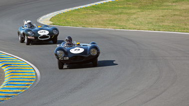 Le Mans Classic 2022 - Jaguar D-Type vert face avant