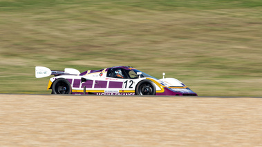 Le Mans Classic 2022 - Jaguar XJR-12 Silk Cut 3/4 avant droit filé