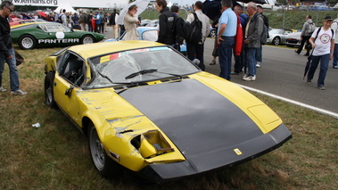 De Tomaso Pantera, jaune, accidentée, 3-4 avd