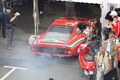 Ferrari 612, rouge fumée, plongée