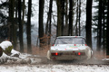 Fiat 124 Abarth, blanc, action dos