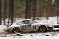 Porsche 911, blanc, action profil drt