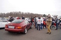 Aston Martin DB7 bordeaux 3/4 arrière droit