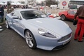 Aston Martin DB9 MY2012 bleu 3/4 avant droit