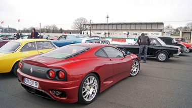 Ferrari 360 Challenge Stradale bordeaux 3/4 arrière droit