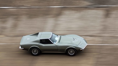 Malte à Montlhéry 2017 - Chevrolet Corvette C3 454 anthracite filé