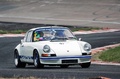 Malte à Montlhéry 2017 - Porsche 911 Carrera 2.7 RS blanc/bleu 3/4 avant droit