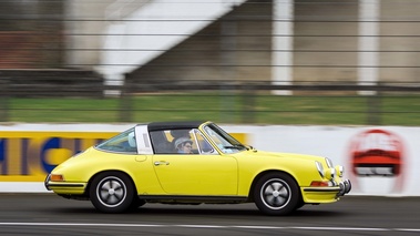 Malte à Montlhéry 2017 - Porsche 911 Targa jaune filé