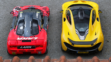 McLaren F1 GTR rouge & P1 jaune 