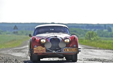 Jaguar XK 150 rouge+gris action face