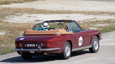 Raid Suisse-Paris 2012 - Jensen Interceptor Convertible bordeaux 3/4 arrière droit