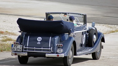 Raid Suisse-Paris 2012 - Maybach SW 38 Cabriolet bleu 3/4 arrière droit