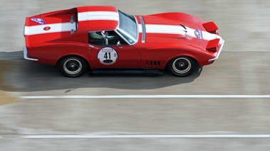 Rallye de Paris Classic 2012 - Chevrolet Corvette C3 rouge filé