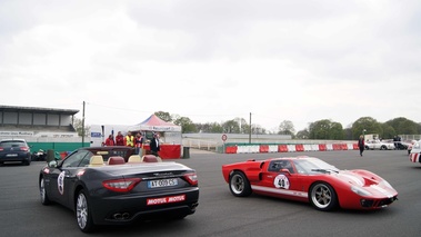 Rallye de Paris Classic 2012 - Maserati GranCabrio anthracite 3/4 arrière gauche