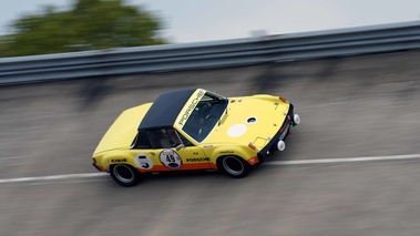 Rallye de Paris Classic 2012 - Porsche 914 jaune 3/4 avant droit filé