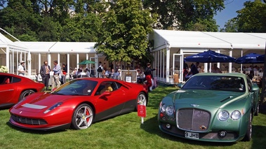 Bentley Continental GTZ vert & Ferrari SP12-EC