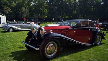 Bugatti Type 50T Coach Profilée noir/bordeaux 3/4 avant gauche