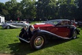 Bugatti Type 50T Coach Profilée noir/bordeaux 3/4 avant gauche