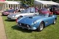 Ferrari 250 GT California Spider bleu 3/4 avant gauche