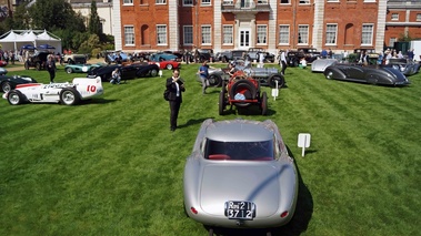 Ferrari 375MM Scaglietti Berlinetta gris face arrière