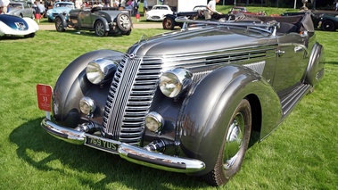 Lancia Astura 4e Série Boneschi Cabriolet anthracite 3/4 avant gauche