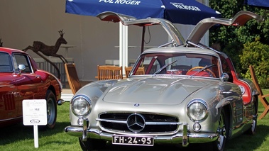 Mercedes 300 SL gris 3/4 avant gauche