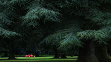 Salon Privé 2017 - Concours Masters - Ferrari 500 TR rouge 3/4 arrière droit