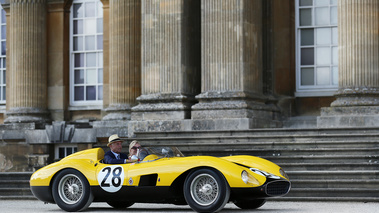 Salon Privé 2017 - Concours Masters - Ferrari 500 TRC jaune/noir 3/4 avant droit