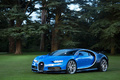 Salon Privé 2017 - Pirelli Prestige & Performance Competition - Bugatti Chiron bleu/bleu 3/4 avant gauche