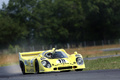 Porsche 917 jaune 3/4 avant droit penché