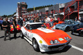 Chevrolet Corvette, rouge+ blanc, paddock