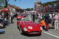 Maserati 300S, rouge, 3-4 avd, paddock