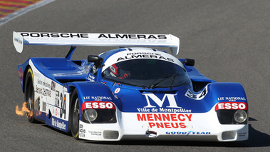 Porsche 962 C, bleu+blanc, action face