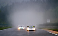 Mercedes Groupe C, action face, pluie