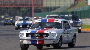 Ford Mustang, blanc+rouge+bleu, 3-4 avd