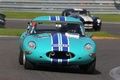 Jaguar E-Type, bleu, action face