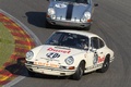 Porsche 911, blanche, glisse, 3-4 avg plongée