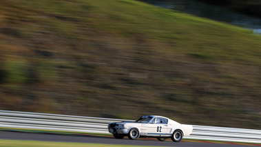 Ford Mustang, blanc, action, filé gch