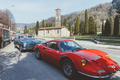 Targa Làrio 2017 - Ferrari 246 GT Dino rouge 3/4 avant droit