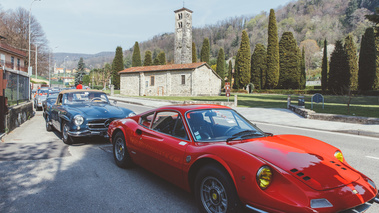 Targa Làrio 2017 - Ferrari 246 GT Dino rouge 3/4 avant droit