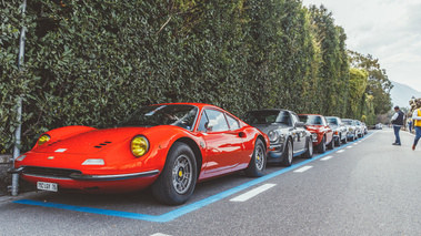 Targa Làrio 2017 - Ferrari 246 GT Dino rouge 3/4 avant gauche