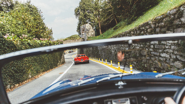 Targa Làrio 2017 - Ferrari 246 GT Dino rouge face arrière travelling